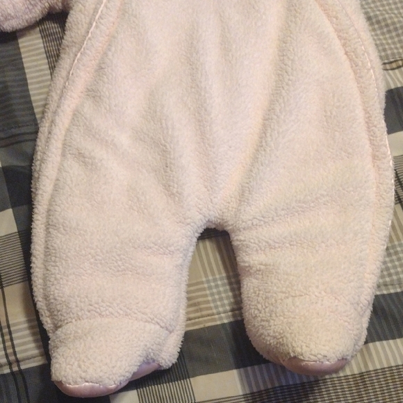 Cozy Pink Bunny Footie for Baby Girl​ - Picture 7 of 14